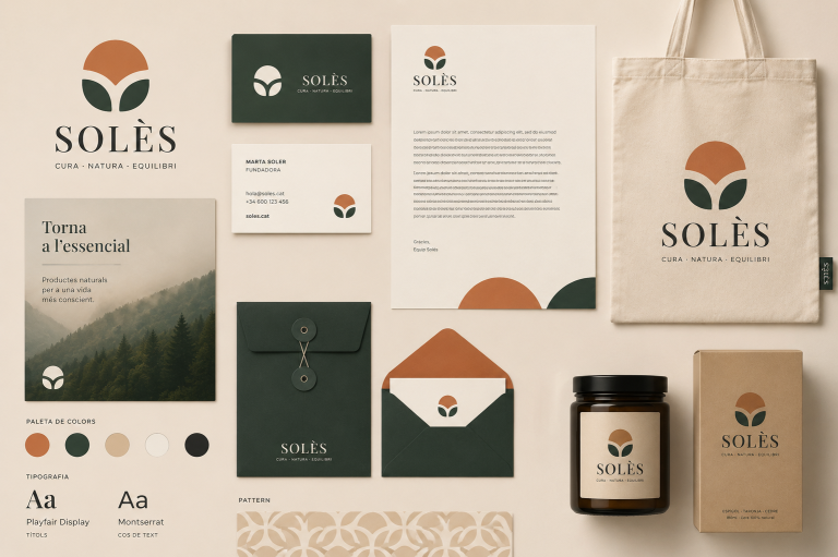 Branding i identitat visual Girona Branding i identitat visual per a empreses, marques, hotels, restaurants i projectes professionals a Girona i Costa Brava.